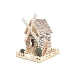 Woodcraft Dřevěné 3D puzzle větrný mlýn